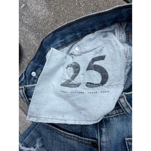 ONE TEASPOON distressed Awesome Baggies destroyed straight leg denim jeans - Picture 3 of 11